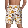 thumbnail image 4 of Uemuo Thanksgiving Pattern Mens Swim Trunks Quick Dry Board Shorts with Mesh Lining, Stretch Beach Shorts Quick Dry No-Chafing Board Shorts-3X-Large, 4 of 9
