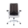 thumbnail image 2 of VESTA Office Desk Chair, Customer Chair Rolling Seat with Armrest, Adjustable Height Office, Conference Room, Reception, Waiting Area, Coffee/White, 2 of 4