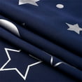 thumbnail image 6 of Full Black Grommet Blackout Curtain Panels Moon Stars Printed Window Curtains Thermal Insulated Drapes for Kids Boy Girls Bedroom Nursery Living Room Decor,1 Panel,  Navy Blue 52"*84", 6 of 7
