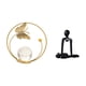 thumbnail image 5 of Escultura de bola de cristal de pensador, figura de metal, adorno abstracto para escritorio de interior, estatua, soporte para pasillo, chimenea, dorm, 5 of 8