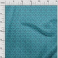 thumbnail image 2 of oneOone Cotton Jersey Turquoise Green Fabric Batik Sewing Material Print Fabric By The Yard 58 Inch Wide, 2 of 4