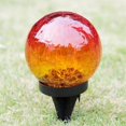 thumbnail image 4 of 2Pcs Solar Ball Lights Outdoor Garden Decor Cracked Glass, 4 of 5