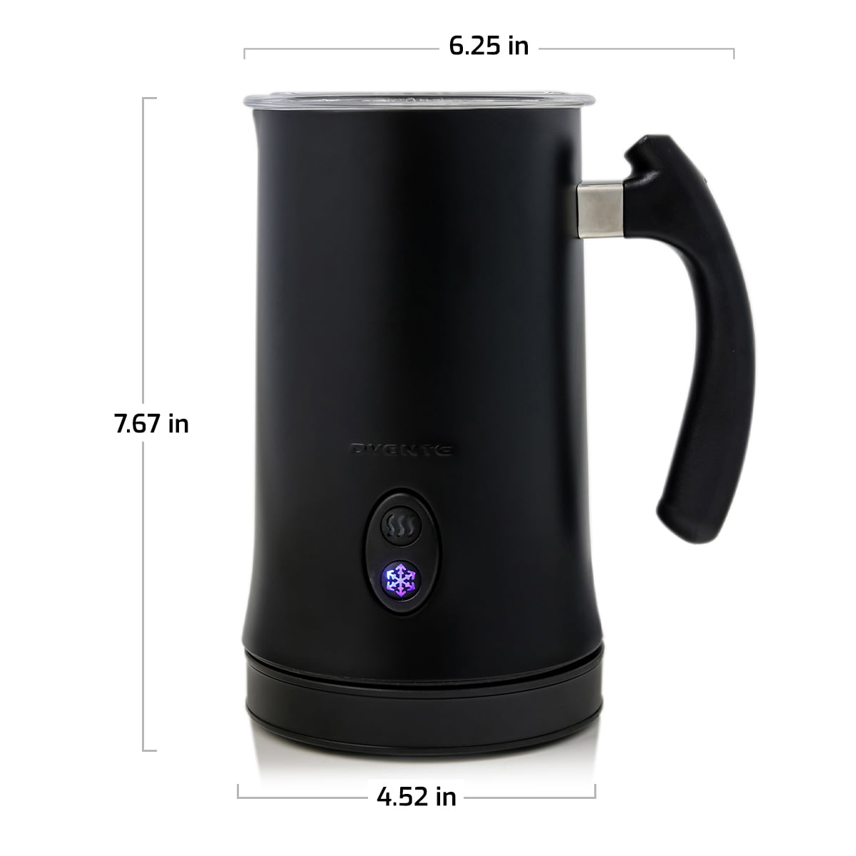 Ovente Electric Stainless Steel Milk Frother and Steamer, Portable Non  Stick Milk Warmer Auto Shut-Off Function Hot and Cold Foam Perfect for  Coffee