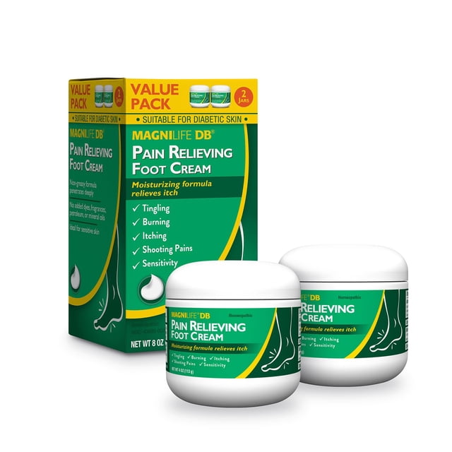 Crema para pies MagniLife DB para aliviar el dolor y aliviar el dolor, 120 ml, 2 unidades