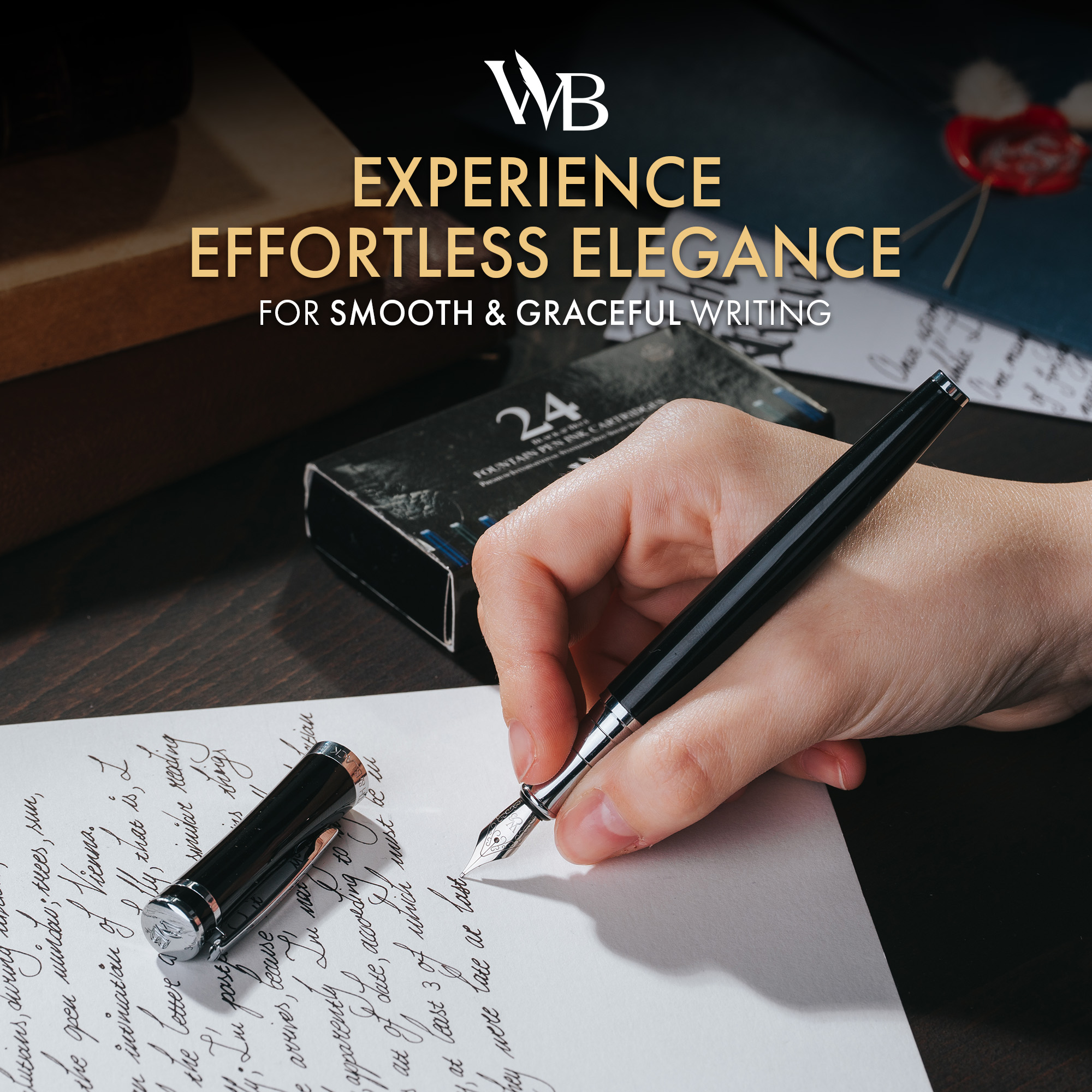 Wordsworth & Black Fountain Pen Set, Medium Nib photo 3