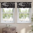 thumbnail image 2 of LALILO Kitchen Curtain Valance Blue Sea Water Surface Swimming Rod Pocket Window Curtain 52"x 18" Set of 2, 2 of 7