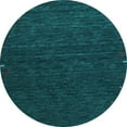 thumbnail image 1 of Ahgly Company Indoor Round Abstract Light Blue Contemporary Area Rugs, 8' Round, 1 of 4