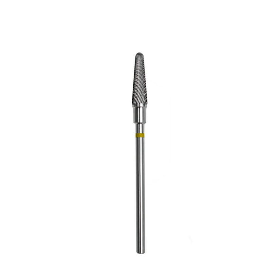 STALEKS PRO Carbide Nail Drill Bit (Frustum) Yellow | Head Diameter 4 Mm | Working Part 13 Mm (FT70Y040/13)