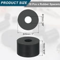thumbnail image 2 of 18Pack Thick Rubber Spacer, 1 Inch OD x 3/8 Inch ID x 9/16 Inch Thickness, 2 of 6