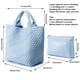 thumbnail image 3 of Bolso tejido para mujer, bolso de mano de cuero vegano, bolso grande de viaje de playa de verano y bolso de hombro retro hecho a mano, 3 of 5