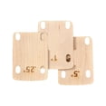 thumbnail image 4 of MERIGLARE 3 Pieces 4 Holes Neck Plate Gasket Neckplate Replacement Accessory Guitar Neck Shims Set Electric Guitar Neck Shims Plate for Guitar Masters, 4 of 8