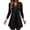 Black, variant on Flowy Tunic Tops for Women Loose Fit Dressy Casual Fall Long Sleeve Button up V Neck Henley Shirts Trendy Solid Color Curvy Hem Pullover Blouse
