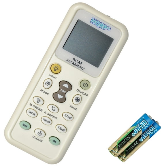 HQRP Remote Control Compatible with Sanyo KS1822, rcs-ks09, KS0911, KS1211W, KS2422, KS3622, KS2412W, KS3012W, TS3622, XS2422, 26PEK1U6, KMH1S0772 Air Conditioner Controller