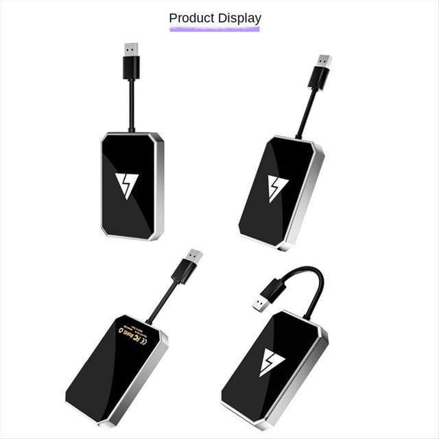 Adaptador Inalámbrico Carplay 2 en 1 para Android Adaptador Inalámbrico USB Adaptador para Automóvil Convierte Android Auto con Cable A Inalámbrico