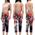 thumbnail image 2 of Wolf High Waist Printed Yoga Leggings Gym Pants Capris for Women, Not See-Through, Suitable for Running, Fitness, Yoga, 2 of 6