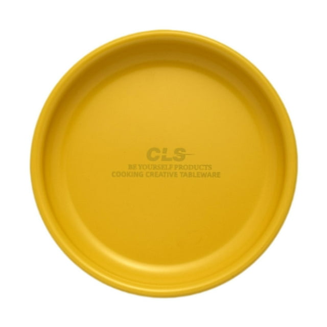 S SERENABLE Camping Dish Dinnerware Camping Mess Camping Plate for Trips Beach Barbecues Yellow