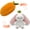 Carrot, variant on Bunny Stuffed Animal,Strawberry Reversible Cuddle Bunny Plush Doll with Zipper Cute Soft Rabbit Toys Pillow for Kids and Adults Easter Bunnies Plushies Gifts (Strawberry,9.84 inches)