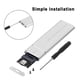 thumbnail image 4 of Gabinete SSD M.2 NVMe, USB 3.1 Tipo C Gabinete SSD PCIe Protocolo UASP 10Gbps Para Computadora, 4 of 7