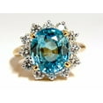 thumbnail image 2 of Freedom Indigo Pure Blue Natural Zircon Diamond Ring 10.05ct 14kt, 2 of 9