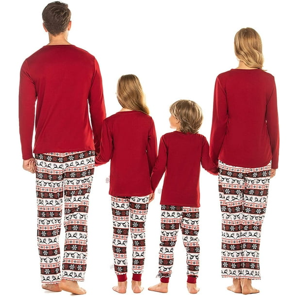 Matching Family Christmas Pajamas Set Boys Girls Womens Mens