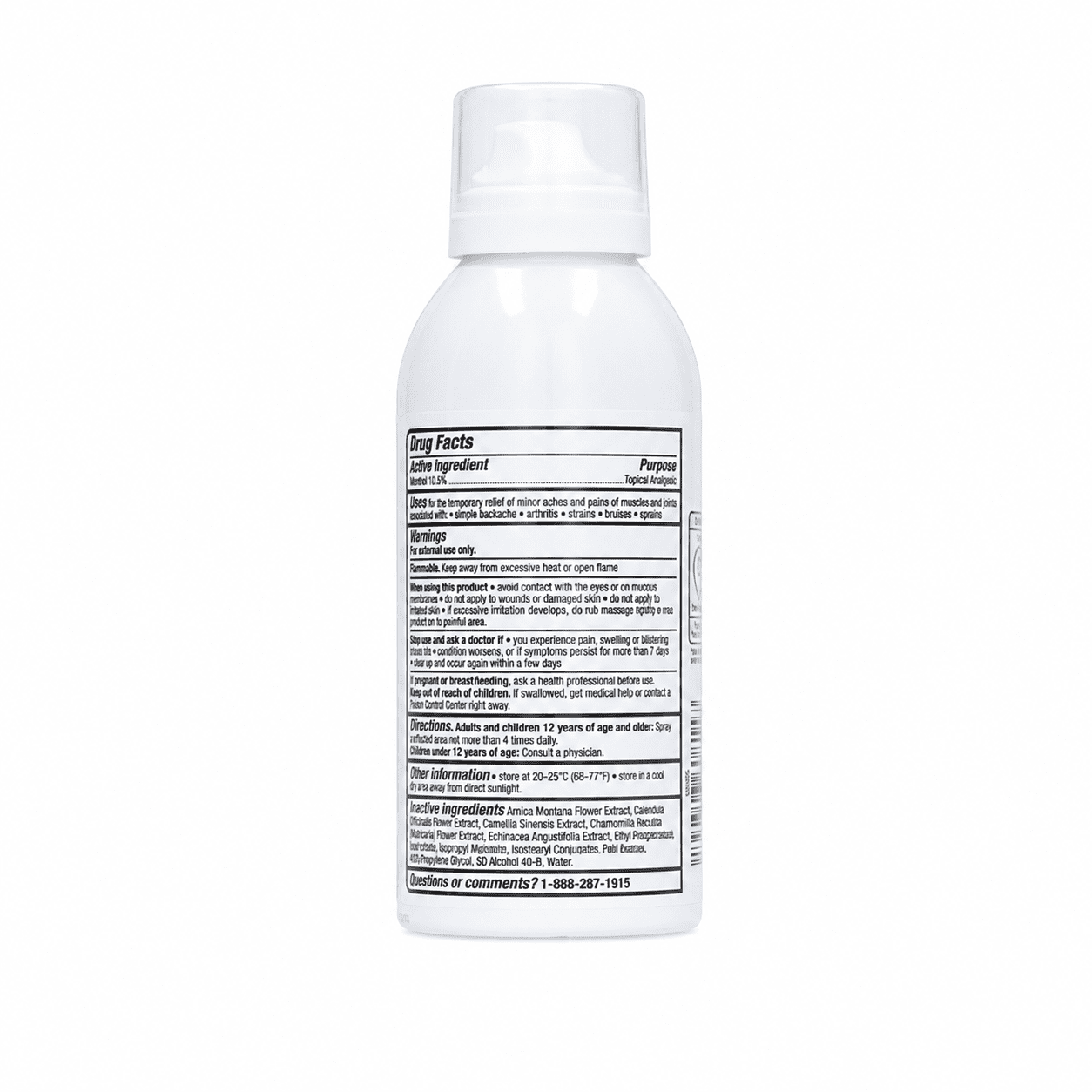 Equate Cold Therapy Pain Relieving Menthol Spray, 10.5%, 3 oz