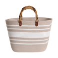 thumbnail image 1 of Bolso tejido con hilo de algodón para mujer, elegante bolso de mano con almacenamiento para fiesta en la calle, 1 of 8