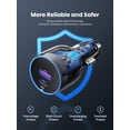 thumbnail image 2 of UGREEN 63W Car Charger Adapter, Dual Port Fast Charger with 45W USB C for Laptop, Black, 2 of 7