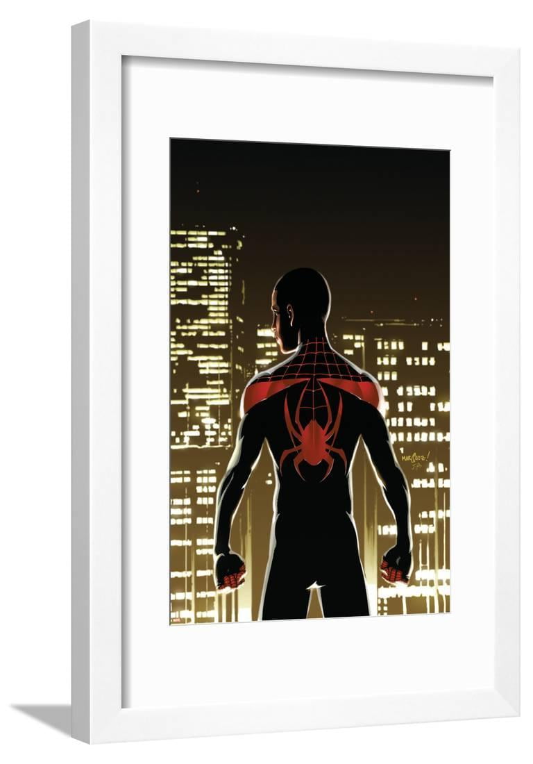 miles morales ultimate spider man no 1 spider man framed print wall art walmart com