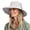 light gray, variant on Sun Hats for Women Ponytail UPF 50+ Beach Summer Hat Wide Brim Packable Cowboy Hat