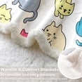 thumbnail image 4 of Cat Fleece Blanket Kitten Blanket for Girls Kids Cute Animals Pet Sherpa Plush Blanket Colorful Kawaii Cat Throw Blankets Super Soft Warm and Comfy Cat Lover Gifts (50" X 60"), 4 of 6