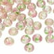 thumbnail image 1 of Uxcell 8mm Cuentas de vidrio en forma de flor, 70Pcs cuentas redondas facetadas de arena dorada sueltas para hacer joyería, collares, pulseras, manualidades DIY, Transparente, 1 of 5