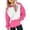 1#Hot Pink, variant on Byoo Toddler Girls Hoodie Color Block Soft Long Sleeve Pullover Hooded Sweatshirt for Kids