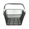 thumbnail image 7 of SSWBasics Black Metal Shopping Basket with Handles - 17”W x 12”D x 7”H - Durable and, 7 of 7