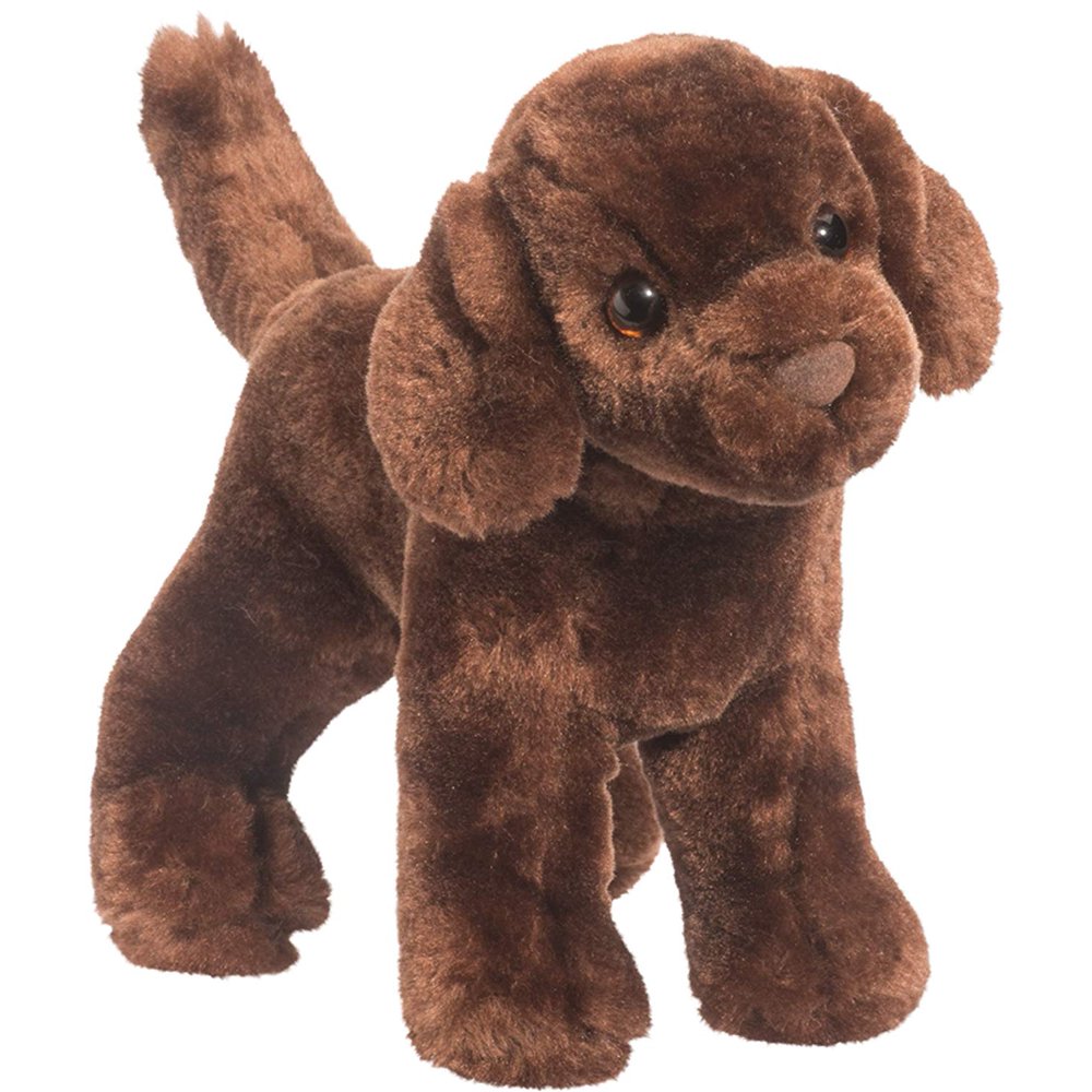 Sylvia Chocolate Lab 8", Sylvia chocolate Lab stuffed plush animal toy