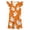 F11-Orange, variant on FYDUU Little Girl Halloween Dress Girls Summer Sleep Dress Cute Flutter Sleeve Casual Nightgown Holiday Party Soft Nightwear for Toddler Kids 3-4 Years