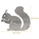 thumbnail image 3 of Squirrel Garden Stake Outdoor Yard Decoration Lawn Iron Silver Animal Figurine 1Pack, 3 of 5