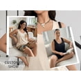 thumbnail image 6 of Cuteduck Women's Plus Size Outfit Sets Summer Sleeveless Crew Neck Loose Fit Casual Two Piece Lounge Suit with Pockets & Printed Pattern 1X-4X, 6 of 9