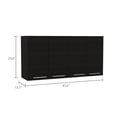 thumbnail image 3 of Cfowner 3 Door Wall Mounted Storage Cabinet, 47.20" W x 23.6" H x 13.10" D, Black, 3 of 6
