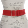 thumbnail image 2 of Women's 2" Wide High Waist Pull-Through Prong-less No Holes Plain Suede Dress Belt, 2 of 2