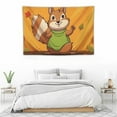 thumbnail image 4 of COMIO  Cute Squirrel Tapestry Wall Hanging Bedroom Living Room Home Party Banner Decoration Tapestries, 4 of 7