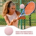 thumbnail image 3 of SHOWERORO 4Pcs Playground Tennis Balls Pink Rubber Soft Durable for Player Training Sessions, 3 of 7