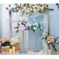 thumbnail image 2 of 2Pcs 35.43in Tall Metal Wedding Centerpieces with Chandelier Acrylic Crystals Flower Stand, Elegant Wedding Centerpiece Decoration Leads Road Stands for Wedding Party Dinner Event Hotel Home Décor, 2 of 8