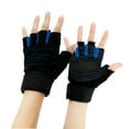 thumbnail image 4 of Workout Gym Half Finger Gloves Weight Lifting Wrist Wrap Sports Exercise Training Fitness, 4 of 5