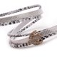 thumbnail image 3 of Joyería de pulsera con hebilla de cuero PU con diamantes de imitación en forma de avión de moda (blanco), 3 of 3