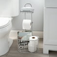 thumbnail image 2 of Bath Bliss Harbor Collection Adjustable Two Shelf Bathroom Organizer in Chrome, 2 of 5