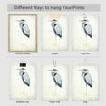 thumbnail image 2 of PixonSign Adhesive Wall Art Watercolor Heron Bird Collection Posters, Set of 4 Elegant Herons in Various Poses Illustrations Wall Decor, Animals Canvas Prints for Home Decor - 11"x14", 2 of 4