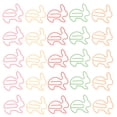 thumbnail image 4 of CIMAXIC Paper Clips 50Pcs Lovely Rabbit Shaped Clips Paper Clips Creative Note Clips Paper Pin Clip for Party Gift Office Hand Account (Random Color),0.98"X0.98"X0.12", 4 of 5