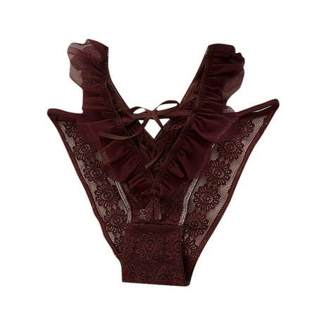 Xiaoxatg Women s Panties Skirt Sexy Lace Underpants Women s Pure Desire Ruffle Edge Thin Traceless Women s Triangle Pants Thongs for Women plus Size