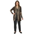 thumbnail image 2 of Turtle Bay New York  Womens Leopard Print Cardigan Lightweight Long Sleeve Open Front Cardigans, 2 of 5