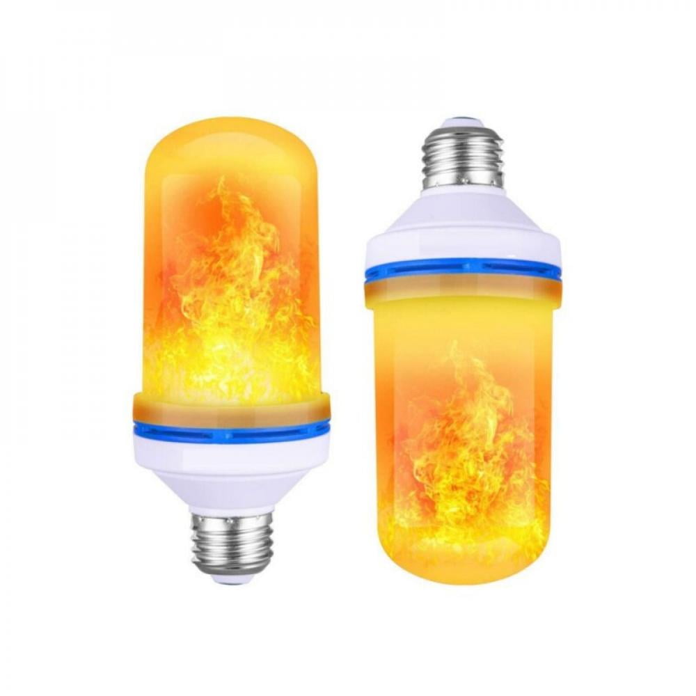 XLQF 99 LEDs E27 Flame Lamps 9W 85-265V 4 Modes Ampoule LED Flame Effect Light Bulb Flickering Emulation Fire Light Yellow/Blue Flame,Blue 